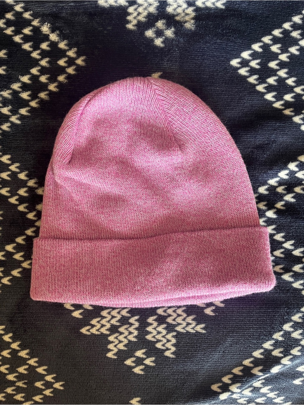 Purple Cuffed Beanie